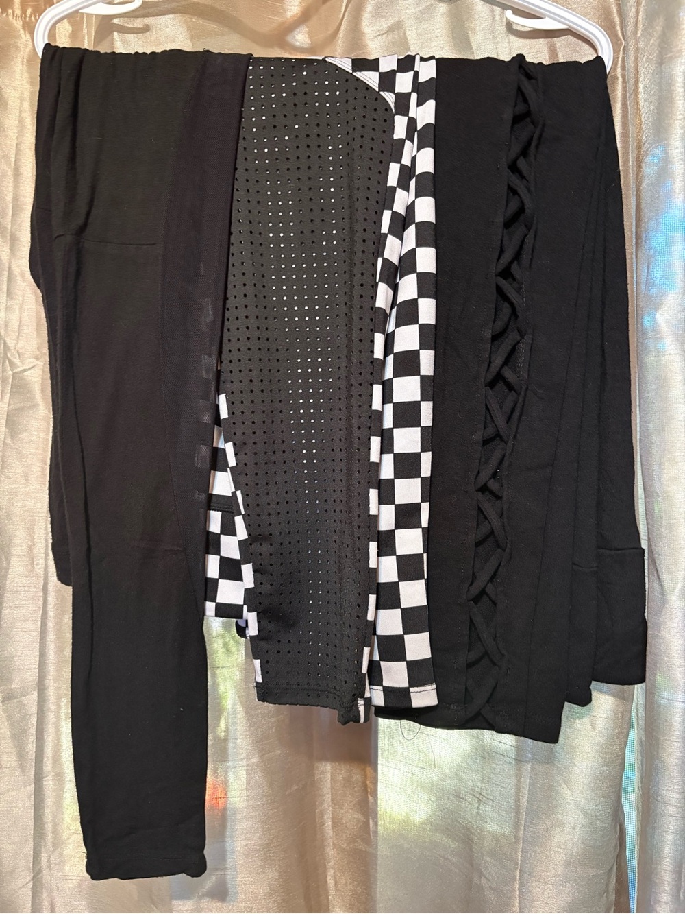 Unique Leggings 3 piece Bundle with Sheer Panels
